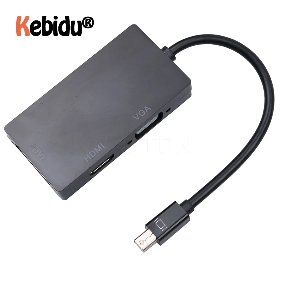 Лидер продаж 3 в 1 порт дисплея Thunderbolt Mini DP папа-HDMI-совместимый с DVI VGA Мама