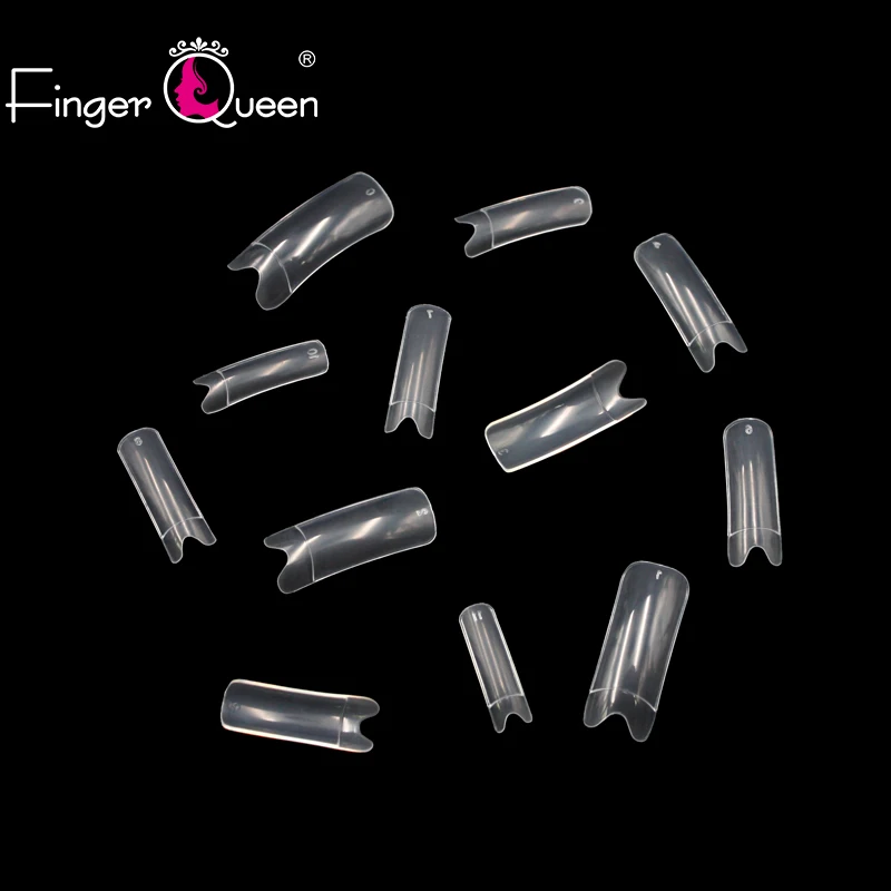 Fingerqueen 100 шт Длинные накладные ногти ABS Matrial высококачественный наперсток советы M Стиль французские ногти маникюрные инструменты