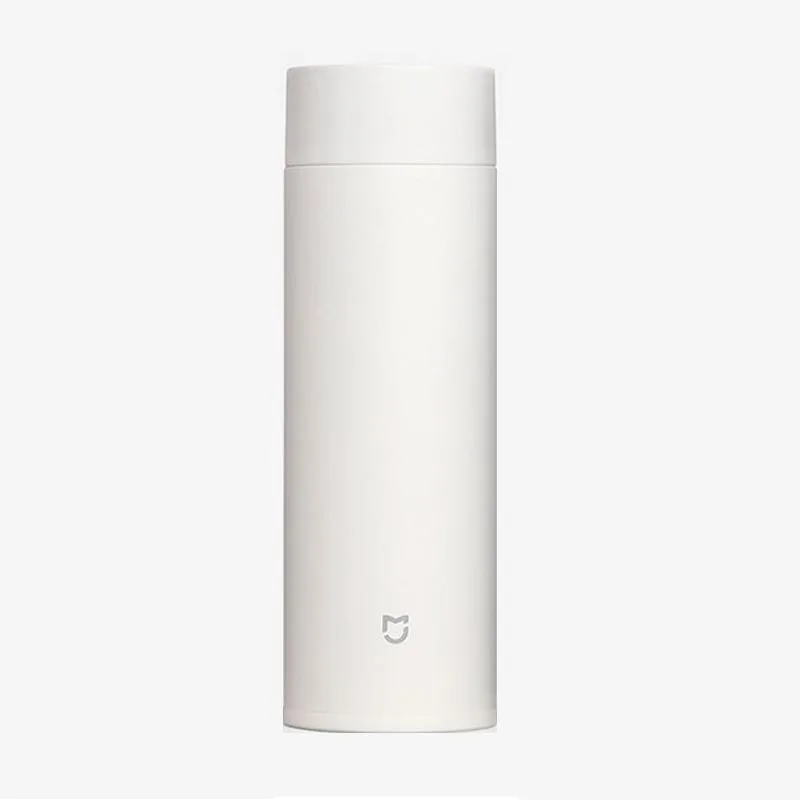 Белый Новая мини-термос Xiaomi Mijia, бутылка 350 мл, портативные Термосы Из Нержавеющей Стали, двухслойная вакуумная кружка для воды - Цвет: Белый
