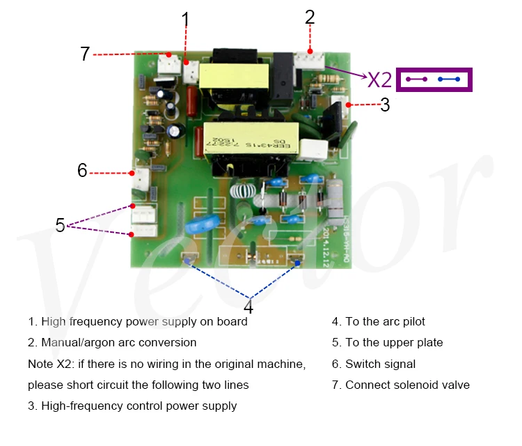 TIG сварка плазма сварочный аппарат печатная плата/Ruicheng/универсальная высокочастотная плата/двойной трансформатор Дуговая доска