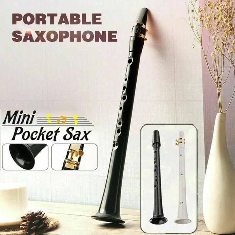 

Little Pocket Sax Mini Sax Portable C Key Saxophone ABS Lightweight Sax Musical Instruments with Carrying Bag for Begginer