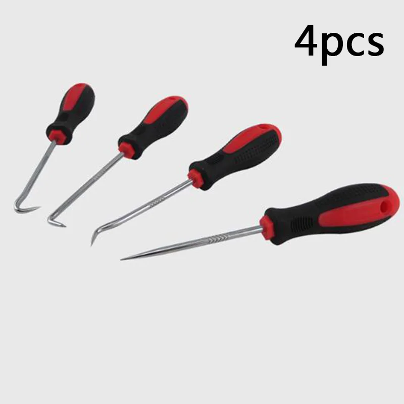 4Pcs Durable Car Hook & Pick Set Oil Seal O-Ring Seal Remover Craft Hand Tools multi-tool accessories ergonomic disassembly