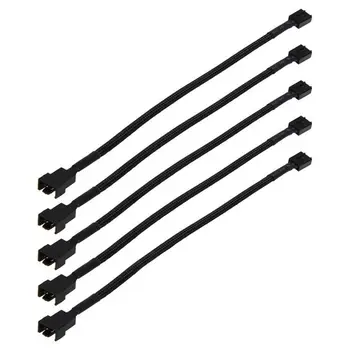

12 inch 5PCS 4 Pin PWM Connector Case Fan Extension Power Cable for Computer