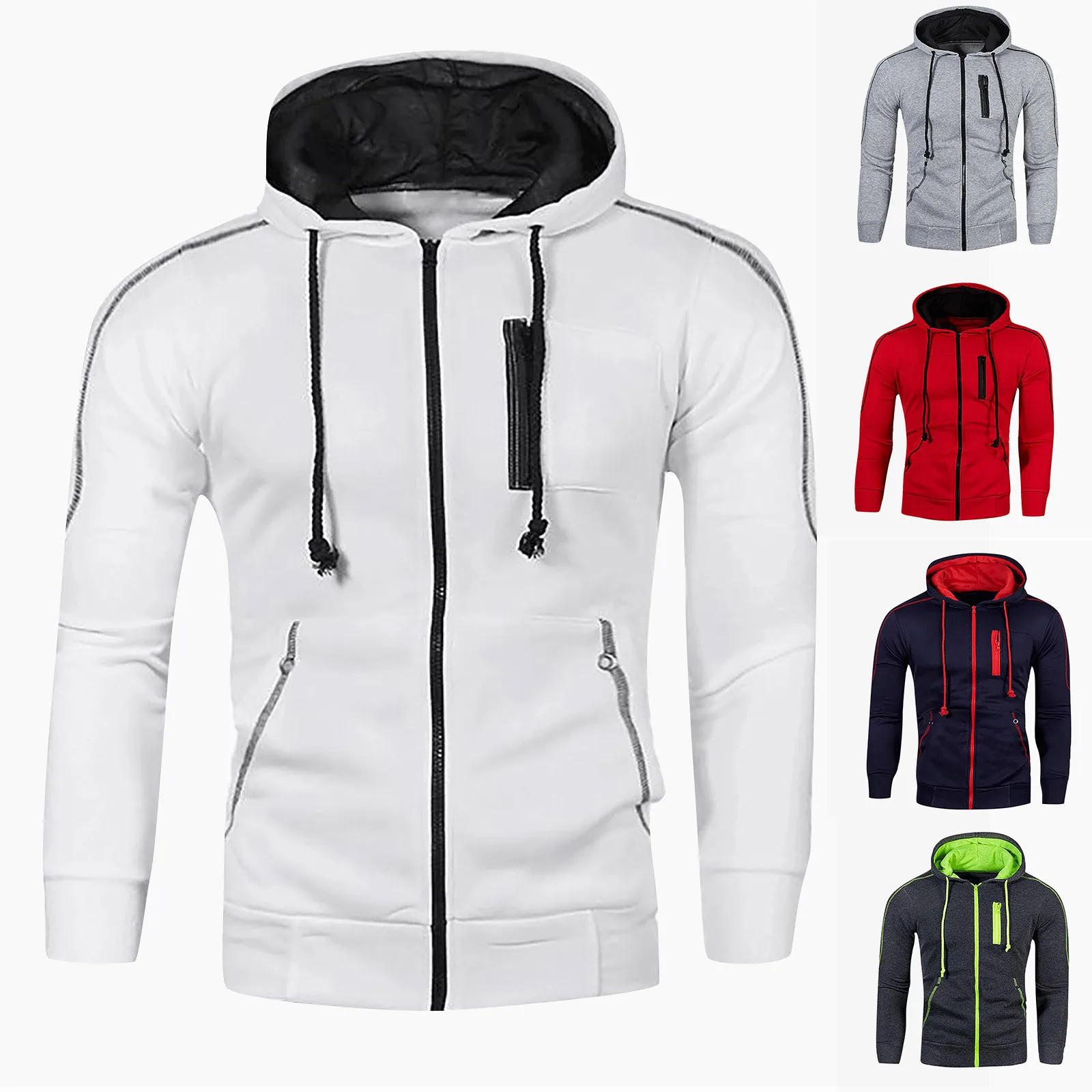 Свитшот Winner мужской с длинным рукавом уличная одежда худи в стиле ретро