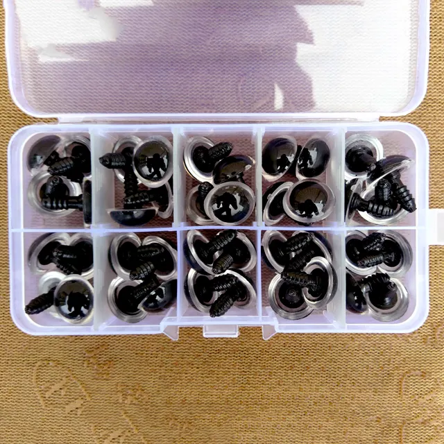 16mm Safety Plastic Colorful Doll Eyes For Toy Crochet Stuffed Animals Dolls Crafty Amigurumi Eyes For Toy Plush Accessories 5