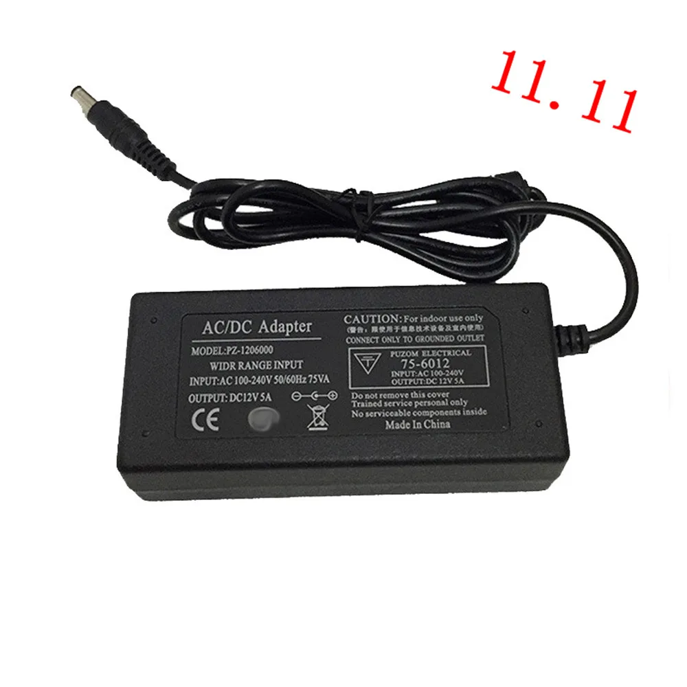 С подсветкой 12V 5000mA Мощность адаптер монитора безопасности переключение Питание