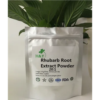 

150-1000g Free shipping hot selling high quality Rhubarb Root Extract Powder 20:1 in bulk