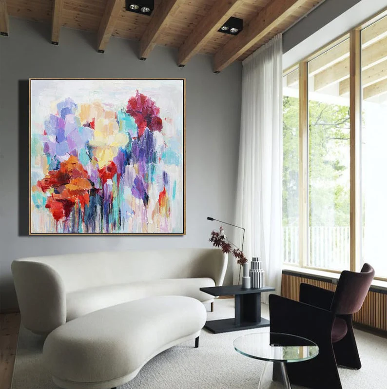 

Flowers Art Flowers Canvas Abstract Painting Oil Abstract Painting Original Painting Painting Abstract Floral Art Gift Art