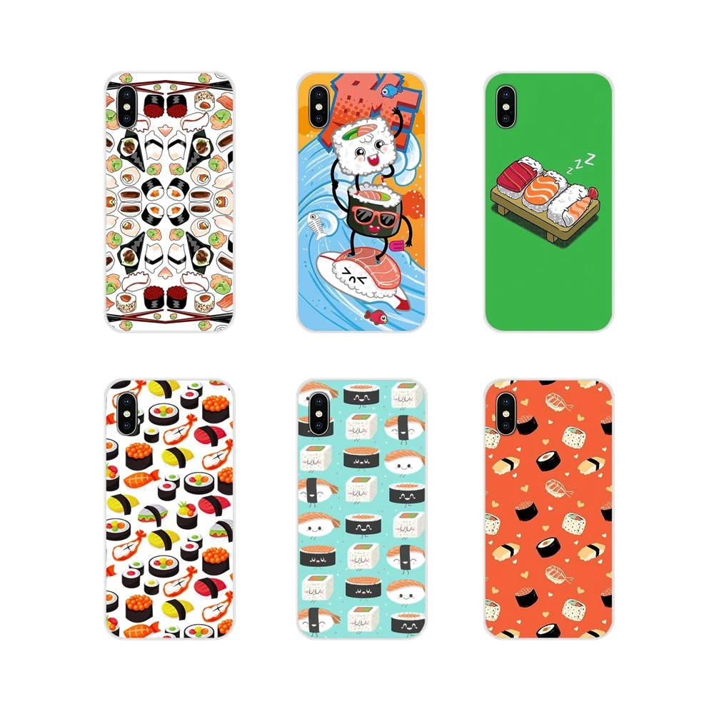 Sushi Japanese Food lovely Love Mobile Phone Shell Cover For Samsung A10 A30 A40 A50 A60 A70 M30 Galaxy Note 2 3 4 5 8 9 10 PLUS | Мобильные