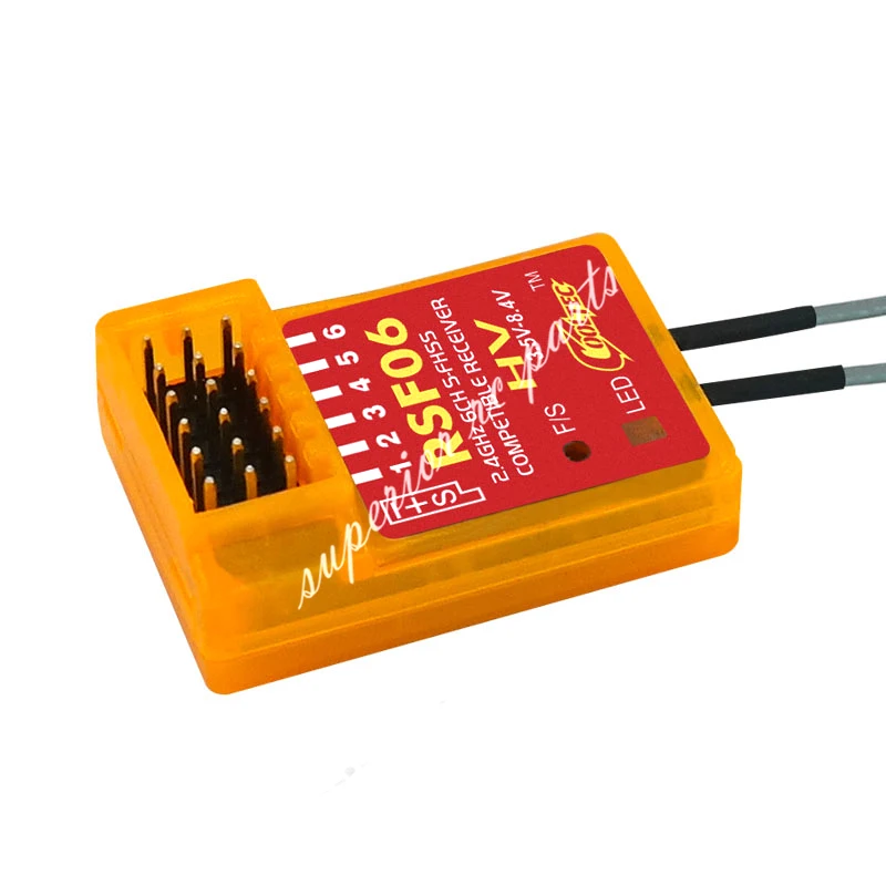 RSF06 6ch S-FHSS Compatible Receiver Compatiable with Futaba 10J 8J 6J 4GRS 4PX for RC Racing Drone | Электроника