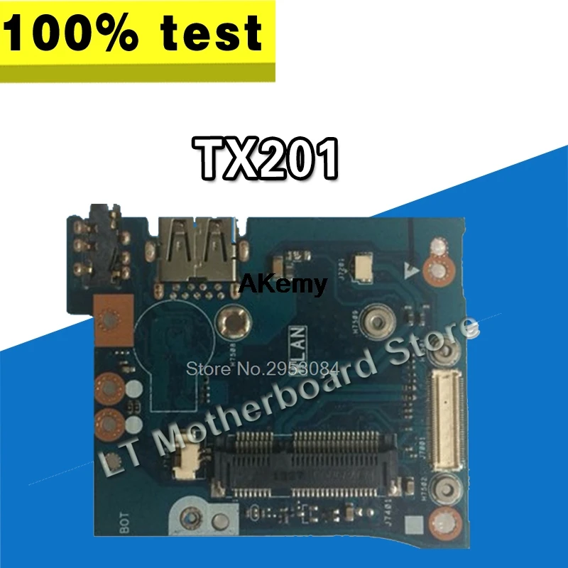 Оригинал для For Asus TX201 TX201L TX201LA USB AUDIO WLAN IO BOARD TX201LA_BASE_IO протестирован хорошо |