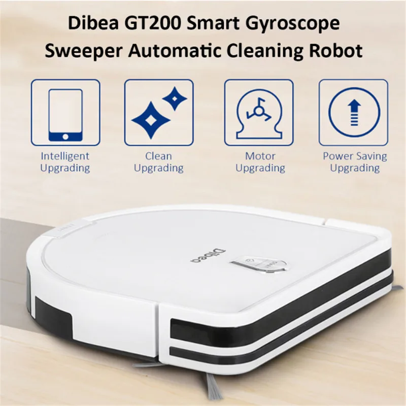 

Dibea GT200 2-In-1 Vacuum Cleaner Dry And Wet Dual Use Smart Gyroscope Robotic Vacuum Cleaner Automatic Cleaning Robot 4 Modes