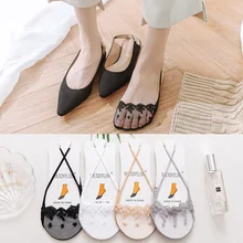 

New Type Fiber Cotton Silk Women Solid Color Invisible Socks Breathable Comfortable Invisible Boat Socks Multi-color Optional