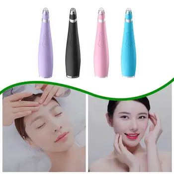 

Strong Suction Silicone Vacuum Blackhead Remover Great Facial Pore Cleaner Equipment Chargable Extractor Face Skin Beauty Device