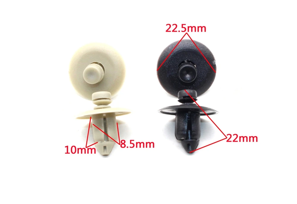Each color 5PCS 10 шт. дверные защелки зажимы для Chrysler 300C/Sebring/Compass пластиковые крепежи - Название цвета: Each color 5PCS