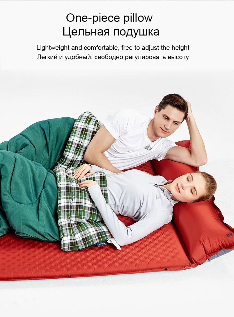 Thicken 5cm inflatable mattress double automatic inflatable cushion Outdoor moisture-proof tent sleeping pad lunch break