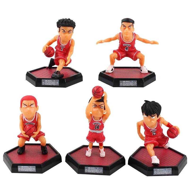 8 10 см 5 шт./компл. аниме Slam Dunk Sakuragi Hanamichi баскетбольные фигурки из ПВХ игрушечные