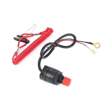 

Motorcycle Boat Outboard Engine Motor Kill Stop Switch & Safety Tether Lanyard for Yahama Motorcycle Accessories