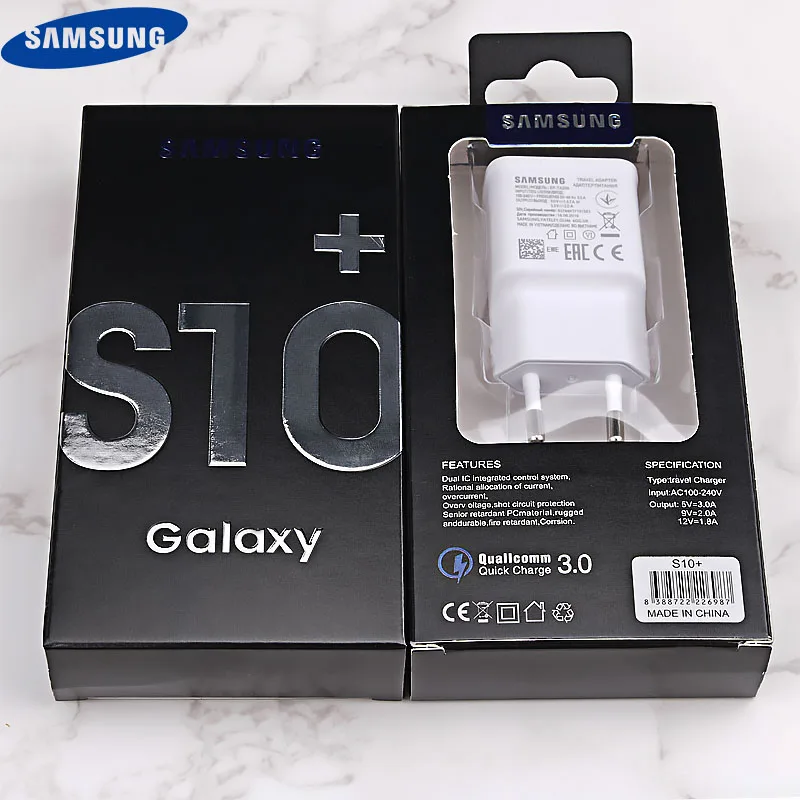 Быстрое зарядное устройство Samsung S10 S9 S8 Plus адаптер питания 9 В 1 67 А кабель быстрой