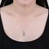 Fashion Jewelry Stainless Steel Link Chain Letter R Pendants Necklaces Fine Women Wedding Party Gift 2*2.5cm No chain 4