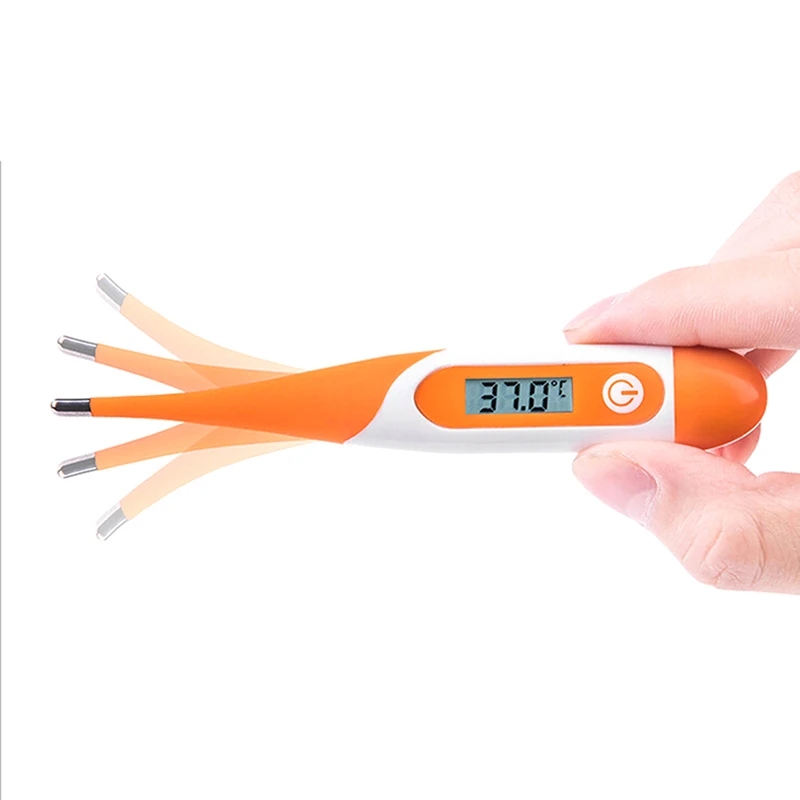 

1Pc Soft Head Electronic LCD Thermometer Digital Baby Adult Medical Thermometre Body Fever Temperature Measuring Tools