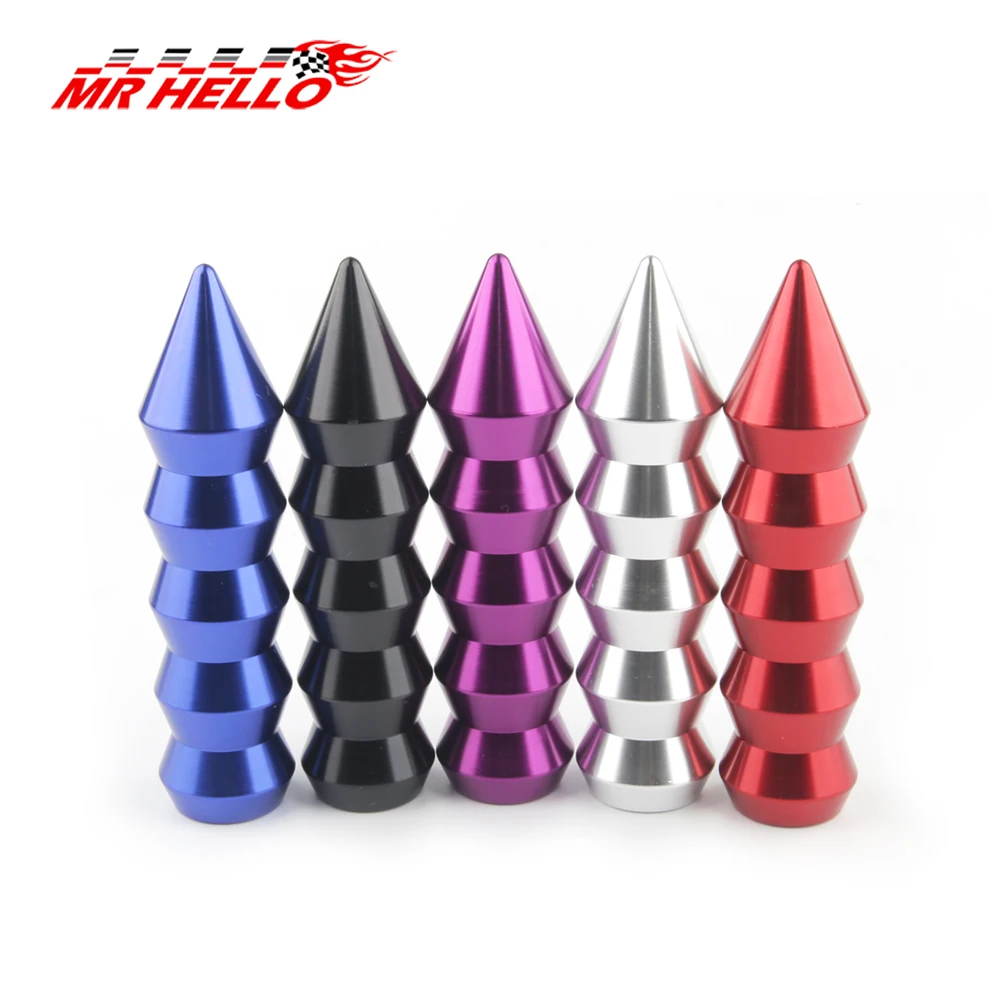 

Universal Aluminum 146MM Gear Shift Knob Pointed End Cone Manual Transmission Shifter Lever Knob Gear Bamboo Style