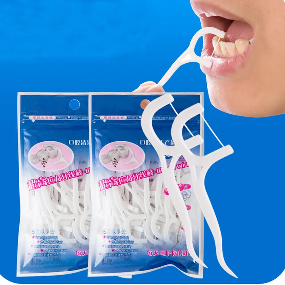 1 шт. здоровые зубы нить Flosser Flossing щетка-зубочистка портативная чистка зубов для ежедневного использования горячая распродажа