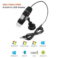 500X/1000X/1600X Usb цифровой микроскоп камера светодиодный Электронный Профессиональный крепление+ Пинцет увеличение очки настольная Лупа