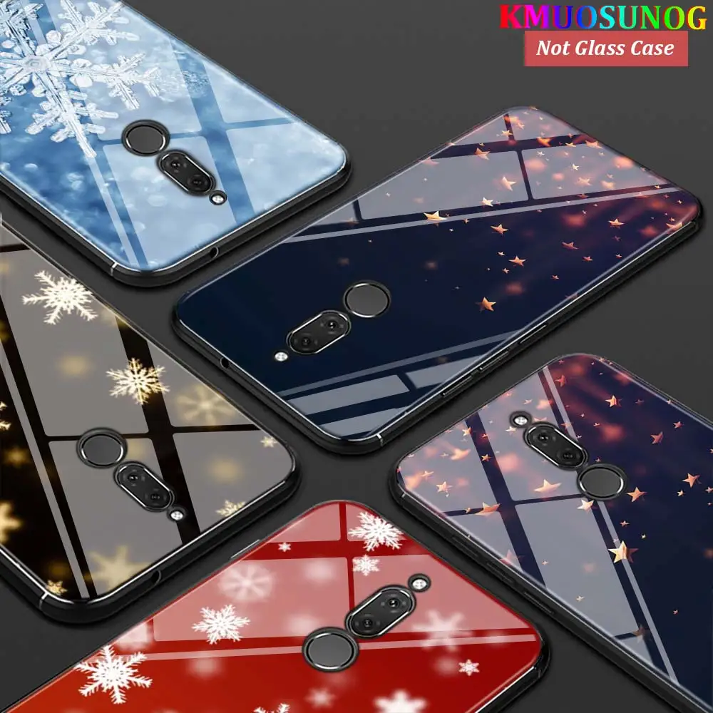 

Merry Christmas Fashion for Huawei Mate 30 20 20X(5G) 10 Lite Y9 Y7 Y6 Y5 Pro Prime Lite 2019 2018 Glossy Black Phone Case