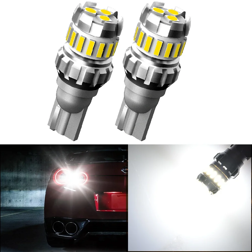 2 шт. T15 W16W 921 912 1200Lm светодиодный Canbus без ошибок автомобиля резервная с подсветкой