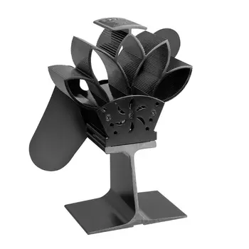 

2020 New 2 Blades Heat Powered Stove Fan Aluminum Silent Quiet Eco-Friendly Ecofan Burner