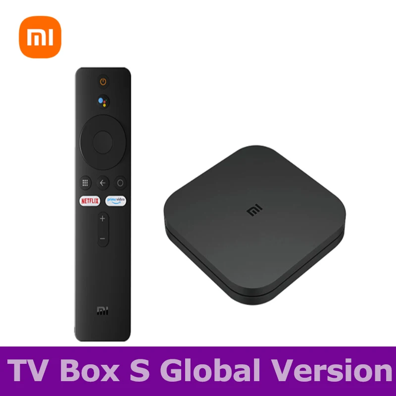 Global Version Original Xiaomi Mi TV Box S 4K Android 8.1 HDR 2G 8G WiFi BT4.2 Google Cast Netflix Smart Media Player | Электроника