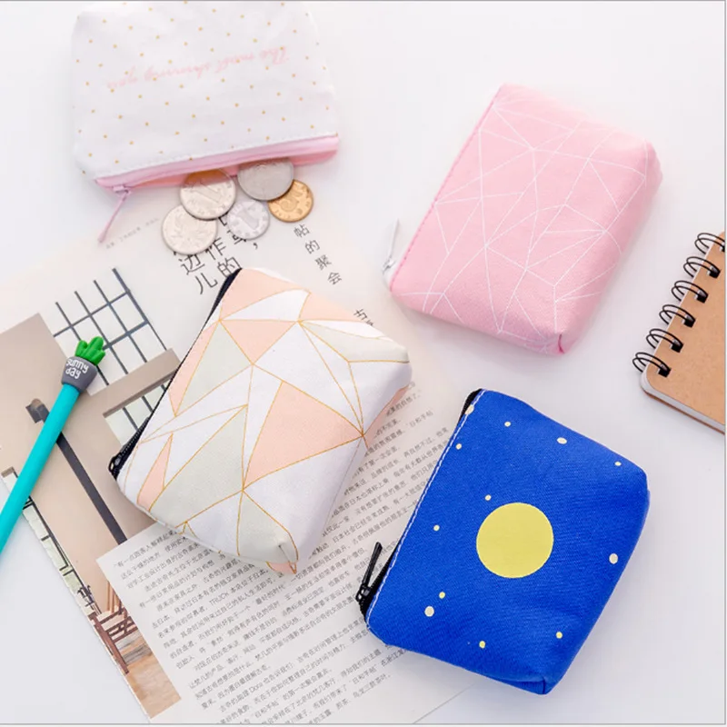 

Creative Star Fabric Purse Coin Key Storage Wallet Students Small Gifts Practical