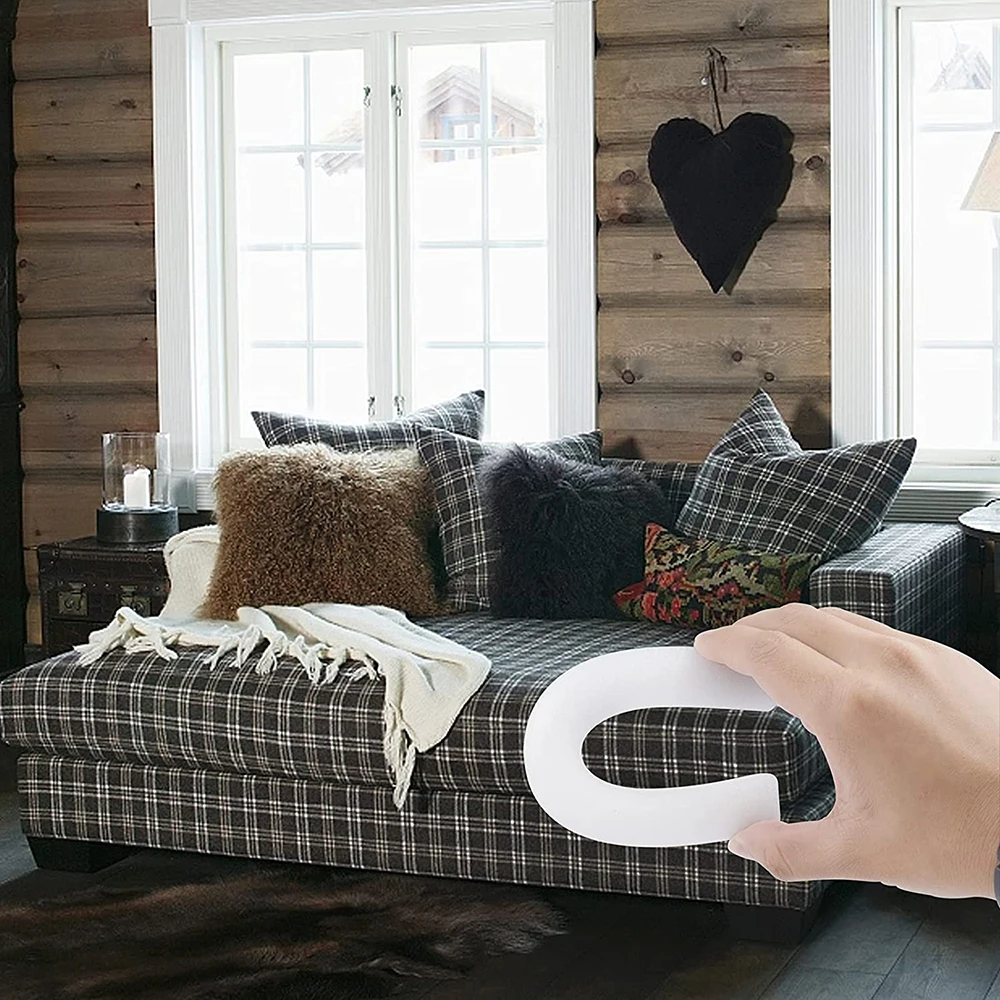 Anti Slip Foam Strips Slipcovers for Sofas, 1m/2m/3m/4m/5m Foam Strips Couch Covers, Foam Grips for Couch Slipcovers Foam Roll 3