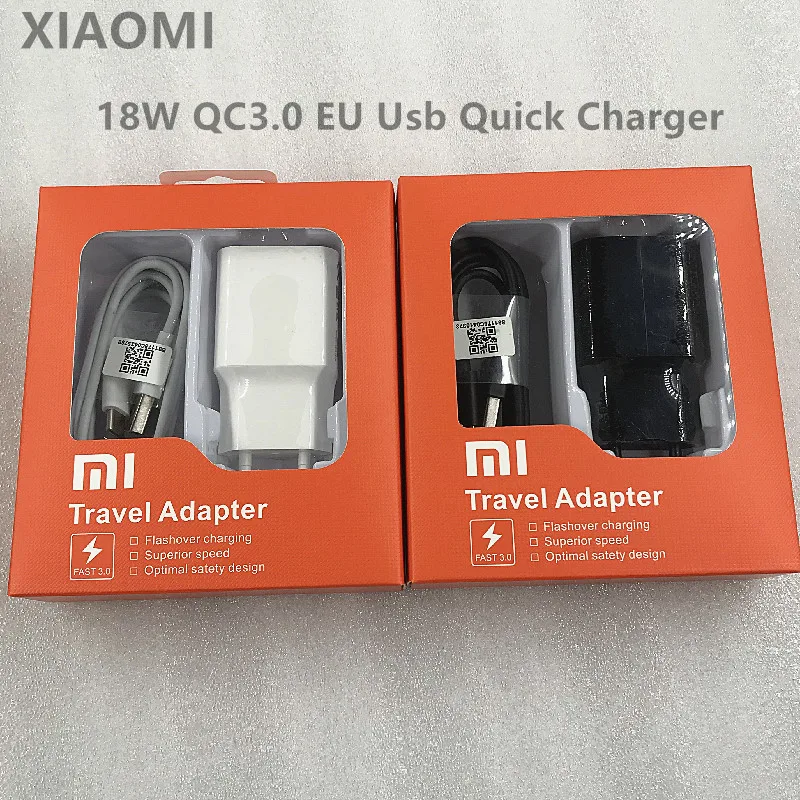 Оригинальный Xiaomi Redmi Note 8 QC3.0 18 Вт EU USB быстрое зарядное устройство адаптер Type C
