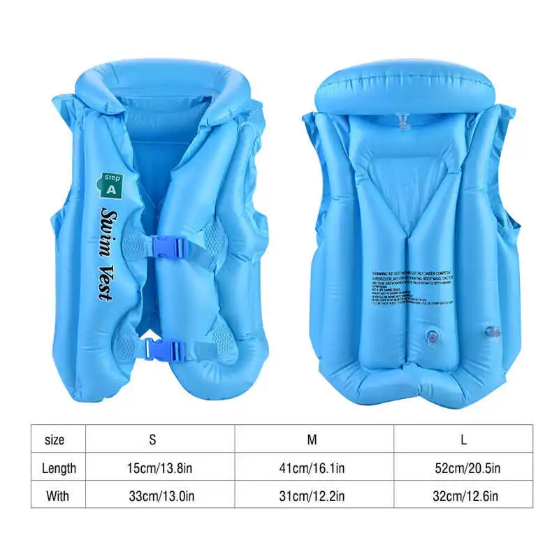 Life Jacket Children Inflatable Swimming Buoyancy Safety Jackets Boating Drifting Lifesaving Vest Life Waistcoat