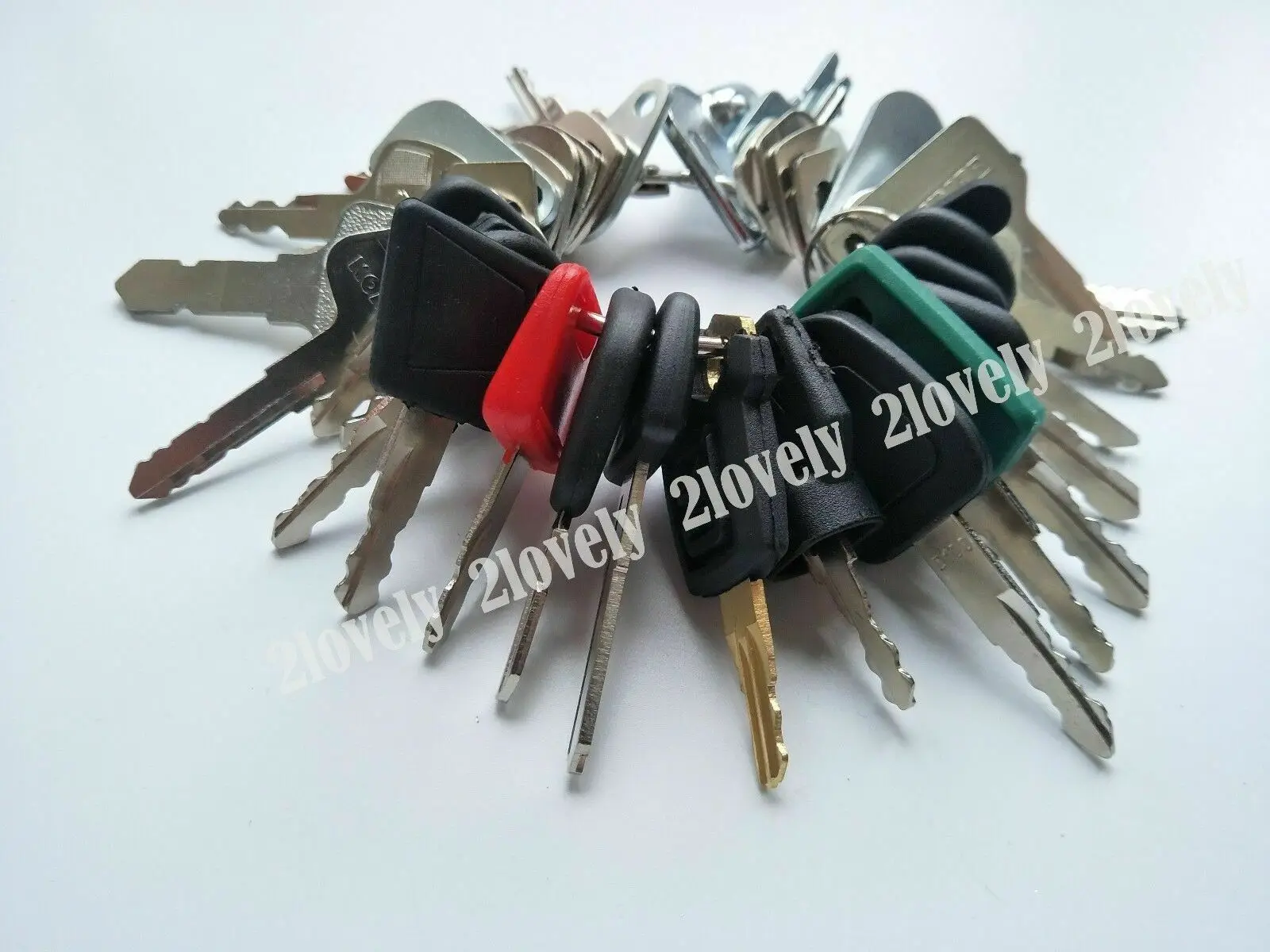 35 Heavy Equipment Keys Construction Ignition Key Set Fit For Cat Case Deere Komatsu