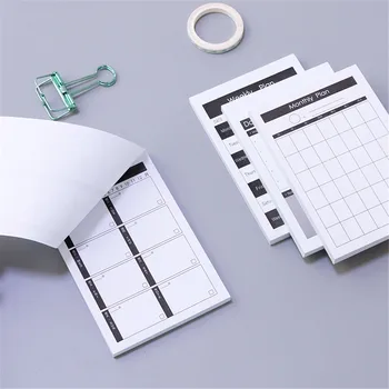 

50 Sheets Weekly Planner Memo Pad Study Work Schedule Organizer Todo List Daily School Supplies Office Writing Pad Index Paper