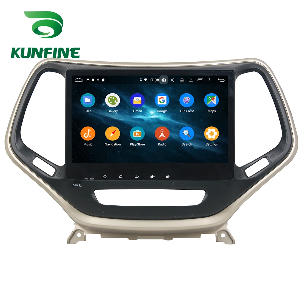 Top Android 9.0 Octa Core 4GB RAM 64GB ROM Car DVD GPS Navigation Multimedia Player Car Stereo for Jeep Cherokee 2016 2017 Radio 4