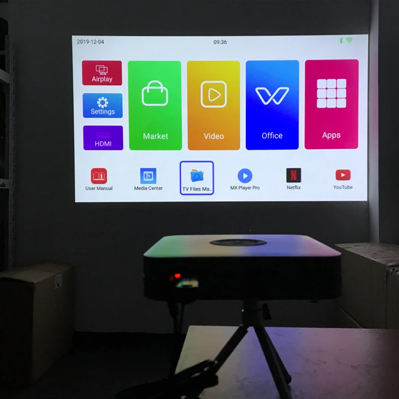 Светодиодный проектор Smartldea K1 android 2 Гб ОЗУ 32 ПЗУ 4K 3D|Проекторы для домашнего