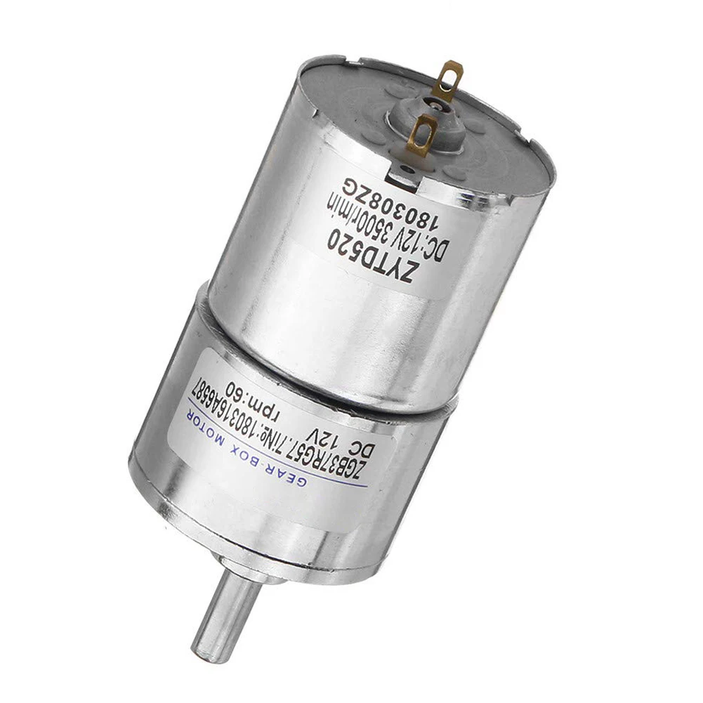 Для ZGB37RG мотор-редуктор DC12V 60 об/мин 37 мм эксцентриковый шток прочный высокая эффективность низкий уровень шума для промышленных машин механическая работа