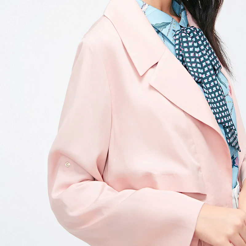Vero Moda Женский отворот с воротником Mid Длинный плащ куртка женская| 318321517
