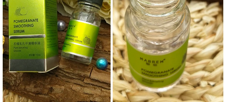 10ml MABREM Pomegranate Fine Pores Face Serum Whitening Plant Skin Care Anti Aging Anti Wrinkle Cream Reduce Acne Marks Care