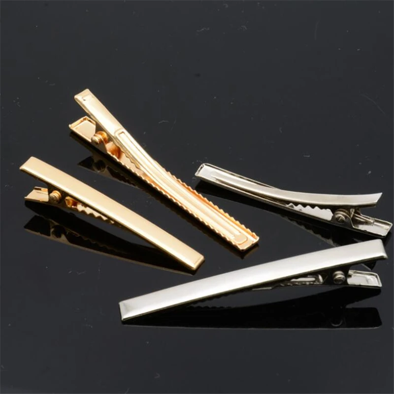 10pcs 5mm 너비 47/60/80mm 악어 헤어 클립 머리핀 플랫 탑 DIY 헤어 클립 쥬얼리 만들기에 대한 치아 빈 설정