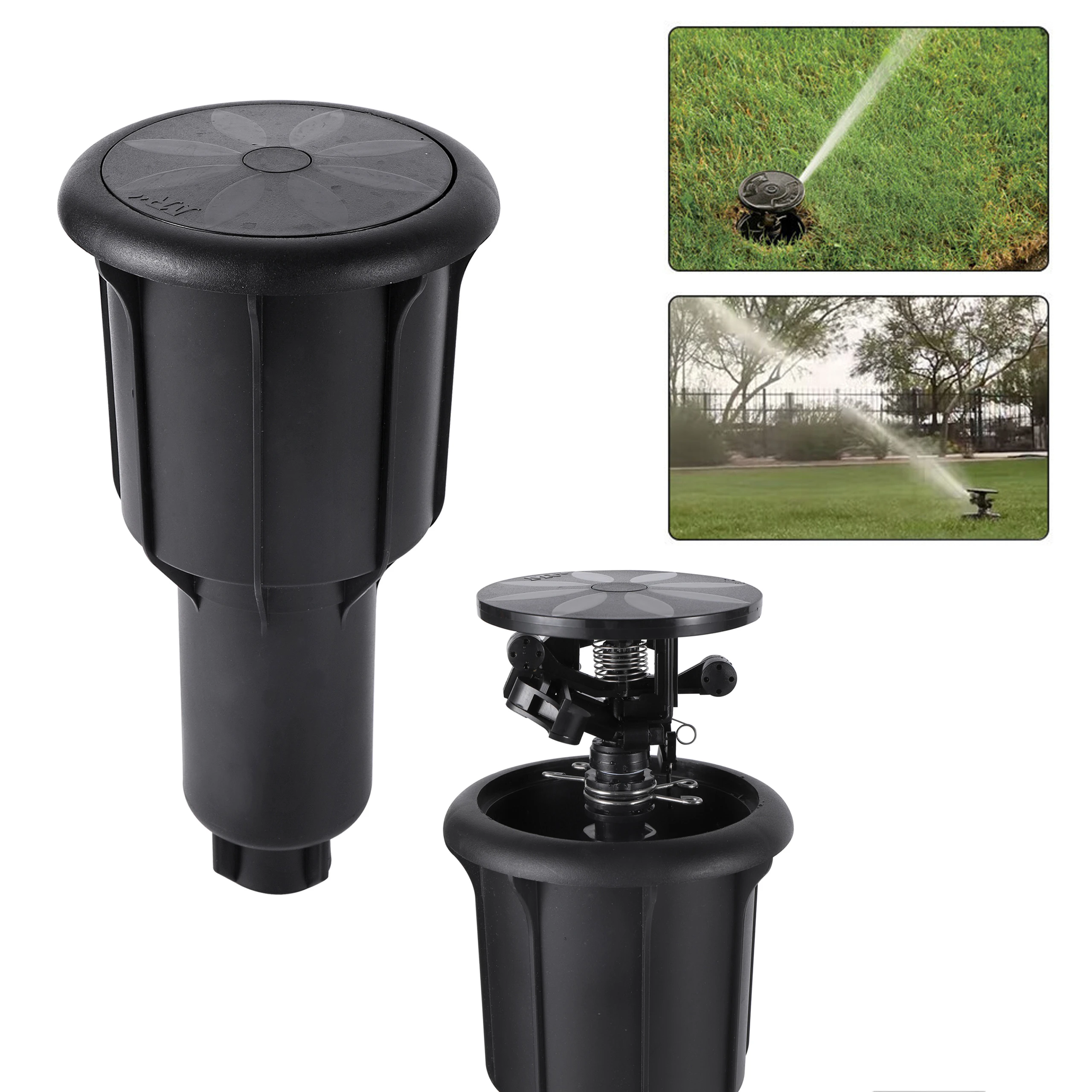 High Water Pressure 360 Degrees Rotating Watering Pop-up Spray Head Sprinkler 1/2" 3/4" Integrated Sprinkler Lawn Irrigation