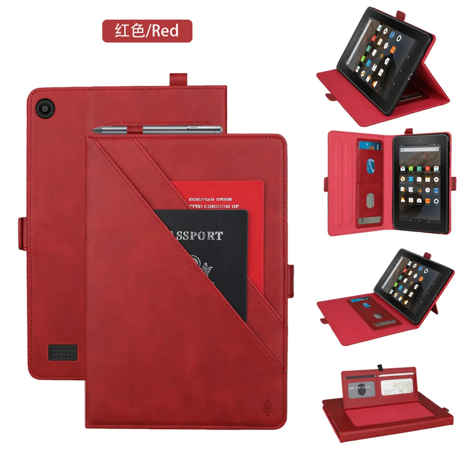 Для Amazon kindle fire 7 tablet релиз Стенд Смарт чехол для всех новых fire hd 7 9th поколения с держателем карандаша