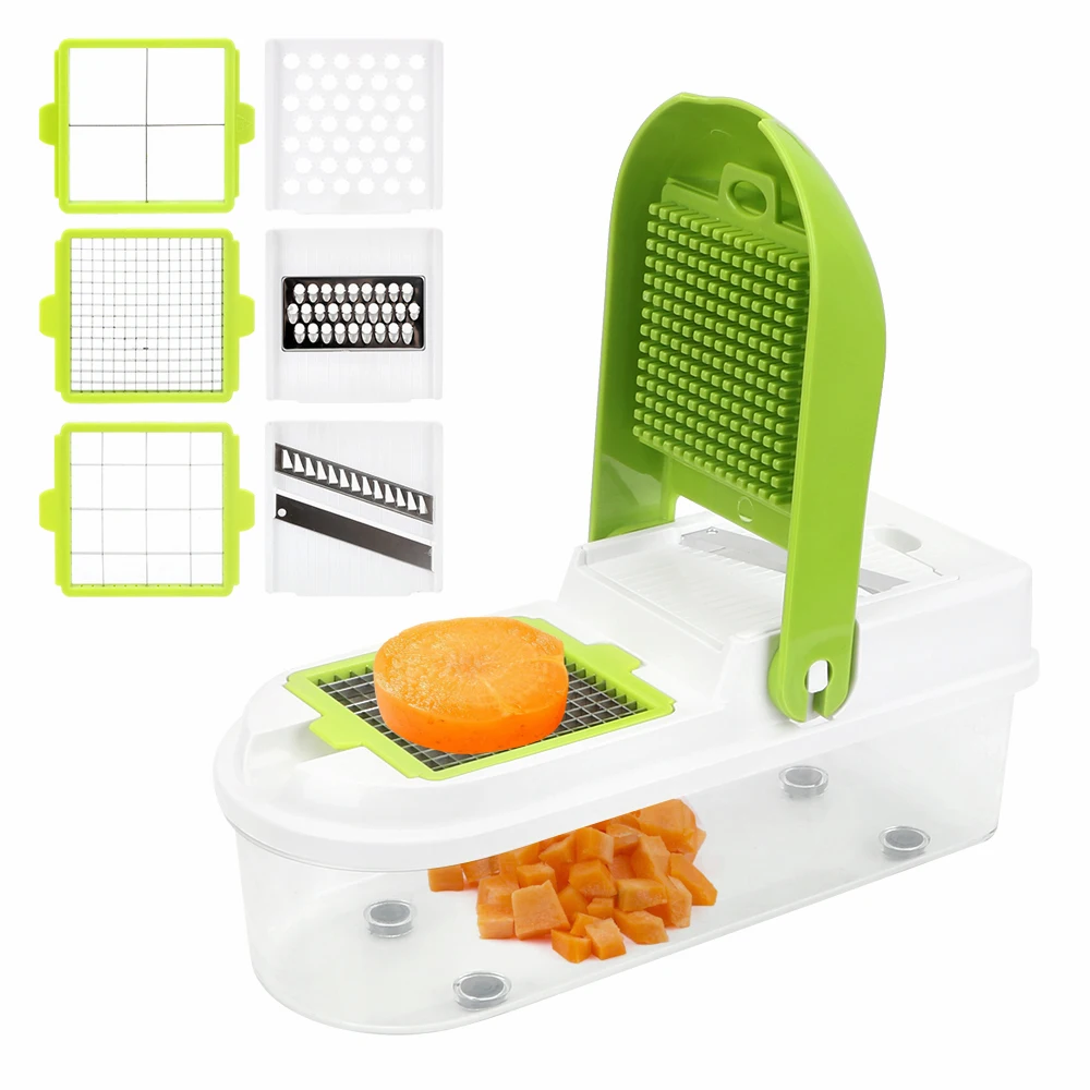 

Multifunction Vegetable Cutter Quick Vegetable Dicer Set Kitchen Vegetable Slicer Stainless Steel Onion Mushroom Tomato Slicer