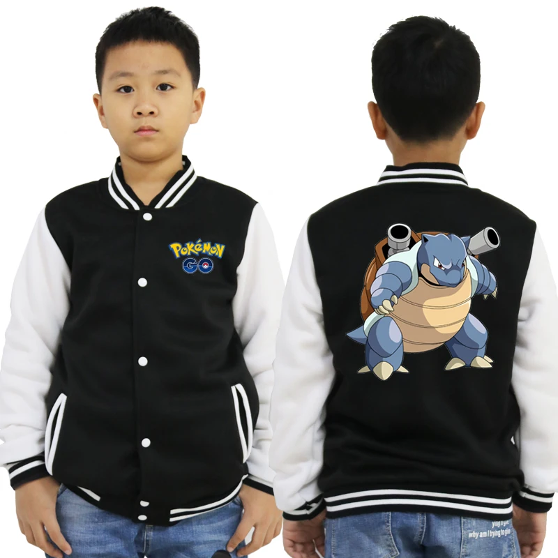 baseball jacket 9 Новинка; бейсбольная куртка с принтом Покемон; толстовки для малышей; повседневная детская верхняя одежда с капюшоном; коллекция года; сезон весна-осень; Одежда для мальчиков и девочек; топы - Цвет: baseball jacket 9