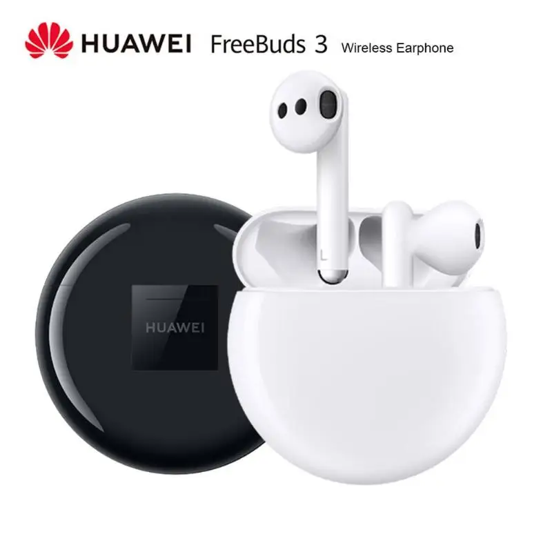 Наушники huawei FreeBuds 3 Kirin A1 Bluetooth 5,1, шумоподавление, глубокий бас, стерео гарнитура с микрофоном, поддержка беспроводного зарядного устройства