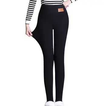 

Women Winter Warm Trousers Thick Faux Fleece Lined Plush Leggings Thermal Pants